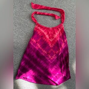 Vibrant Pink and Purple Women's Swim Cover-Up